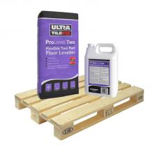 Ultra Tile Fix ProLevel Two Flexible Two Part Self Levelling Compound 20kg Full Pallet (48 Bag & Bottle Tail Lift)